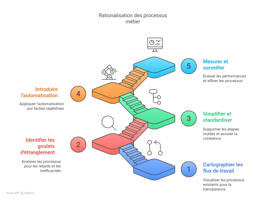 5 Étapes Pratiques pour Rationaliser les Processus Métier