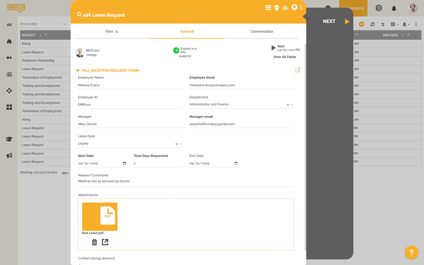Manage approvals from a single task list